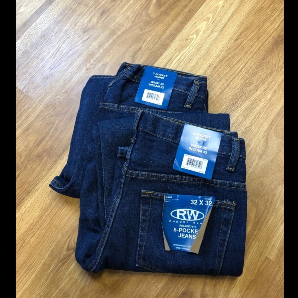 Rugged Wear Jeans 2 Pair 32x32